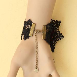 Victorian Gothic Vintage Rose Lace Ring Bracelet..